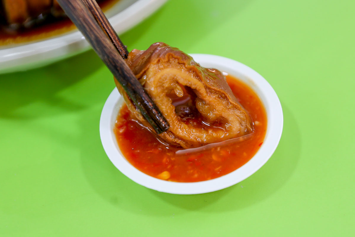 lin's braised - pig's intestines in chilli