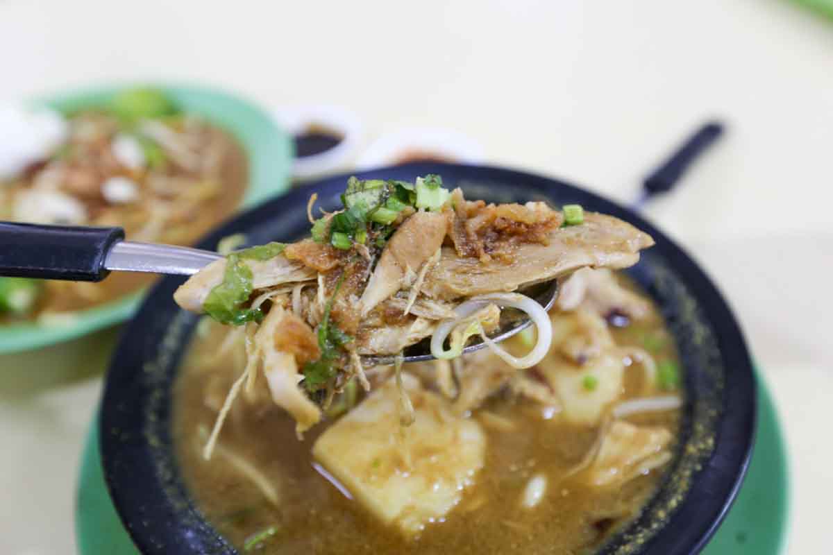 warong H.J. Sukarjo - soto ayam closeup
