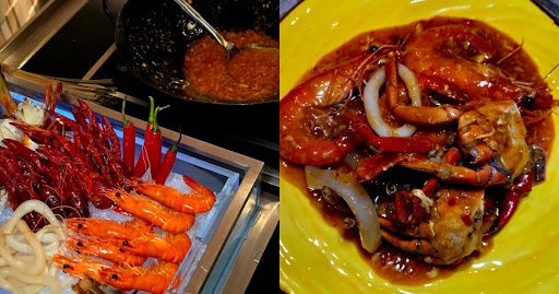 allora - seafood wok