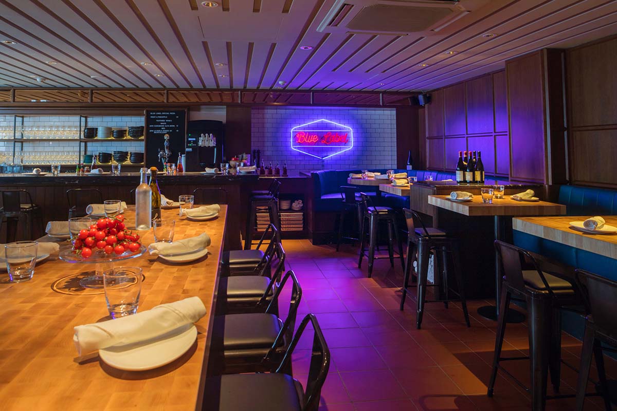 italian restaurants - blue label