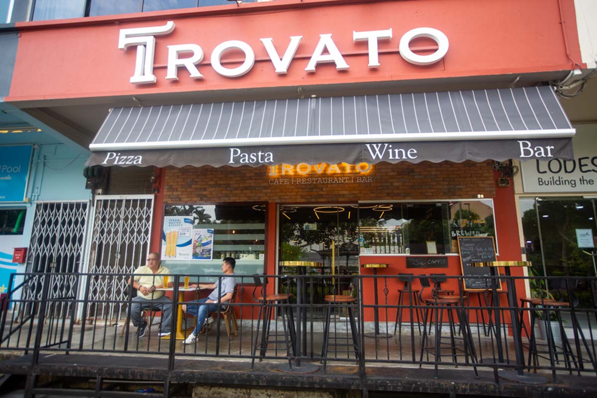 italian restaurants - trovato front