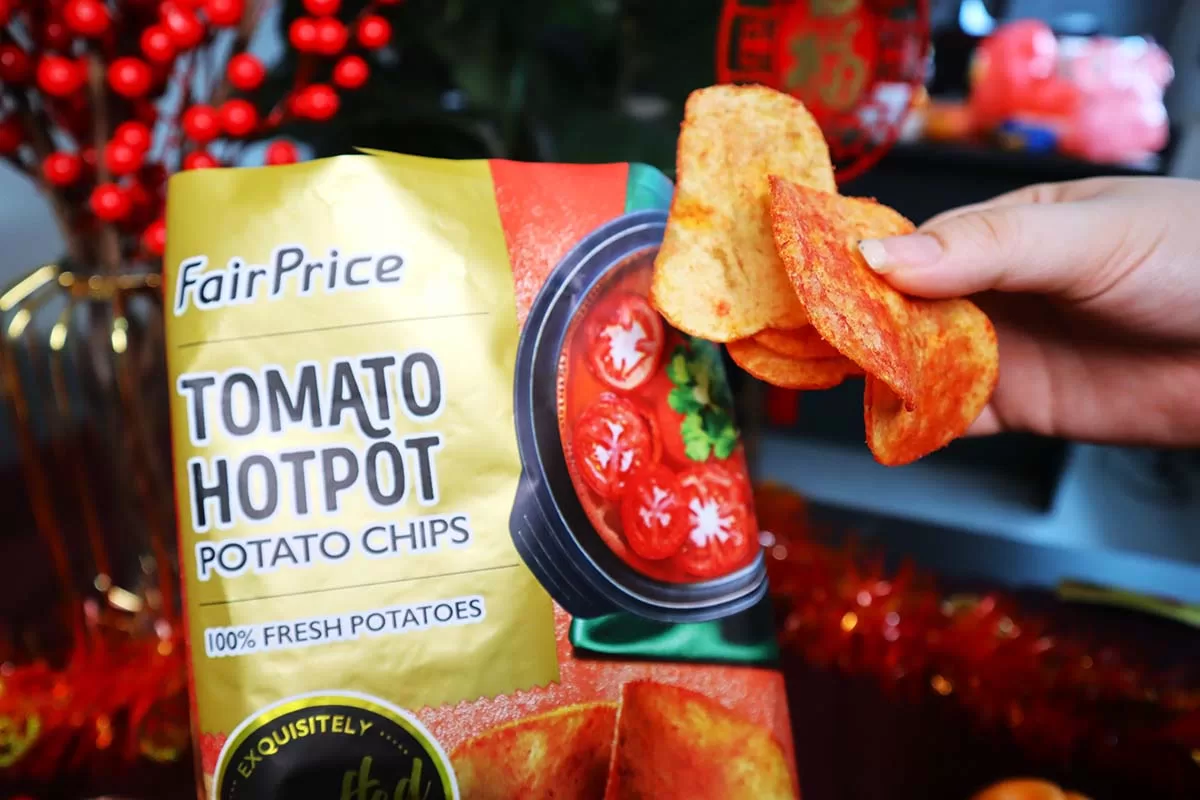 fairprice snacks - tomato hotpot