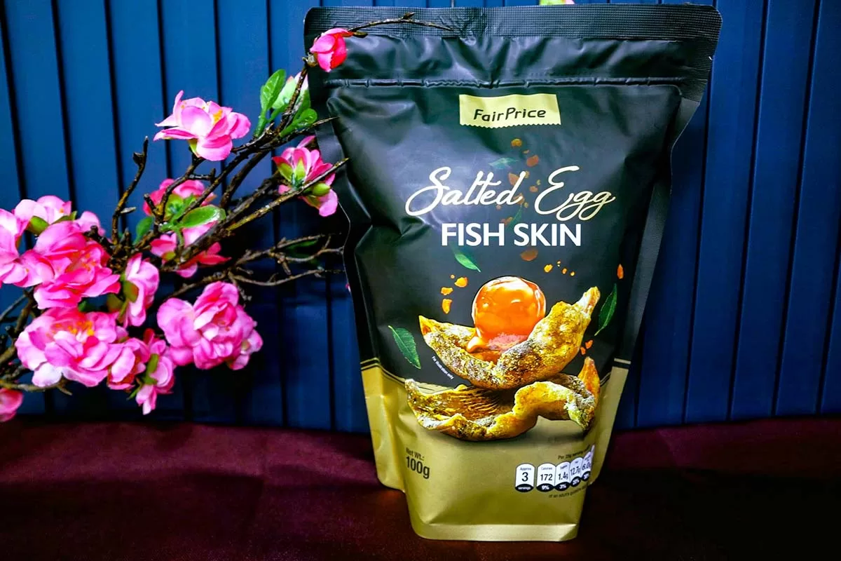 fairprice - salted egg fish skin