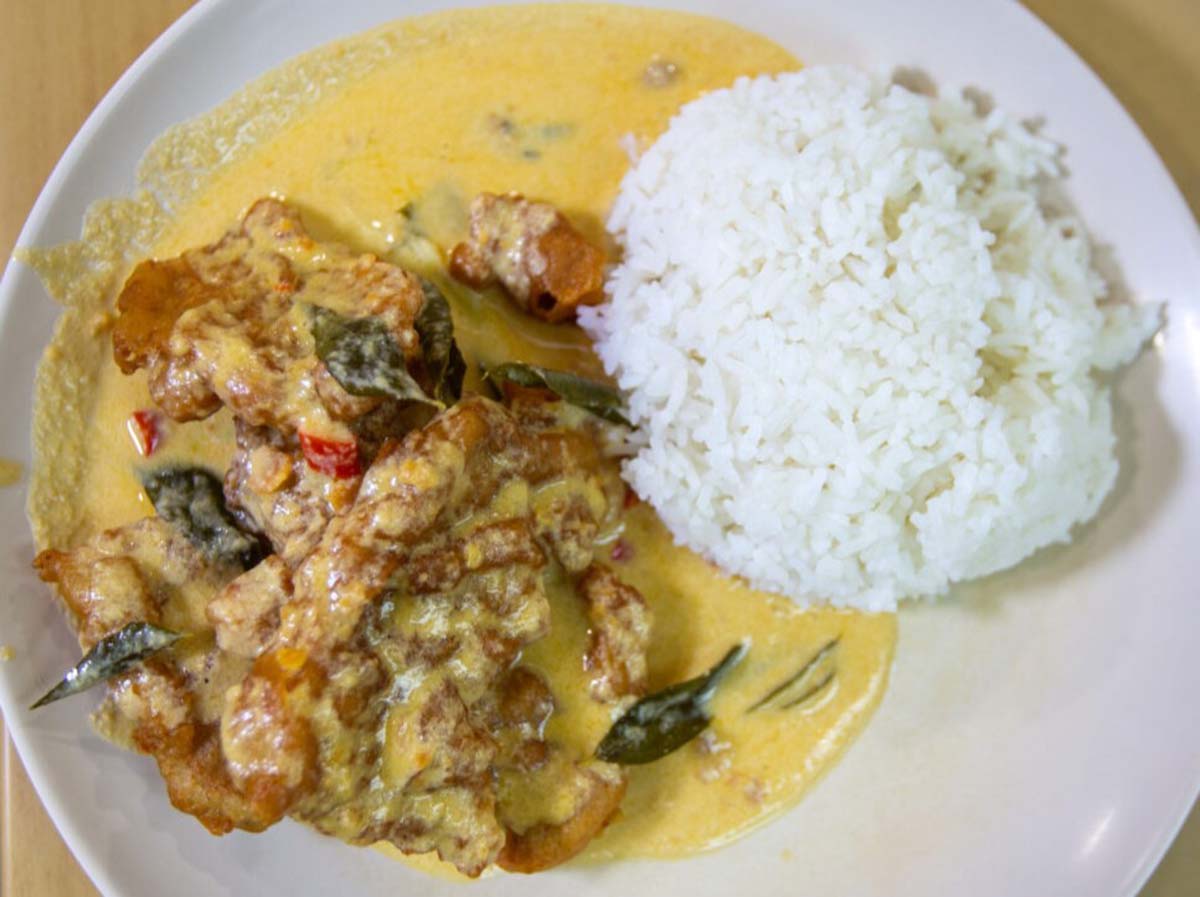 new station snack bar - salted egg pork rice