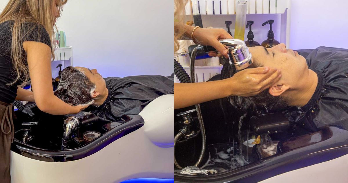 best hairdressers - the hive salon hair wash