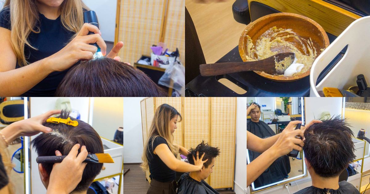 best hairdressers - the hive salon scalp treatment