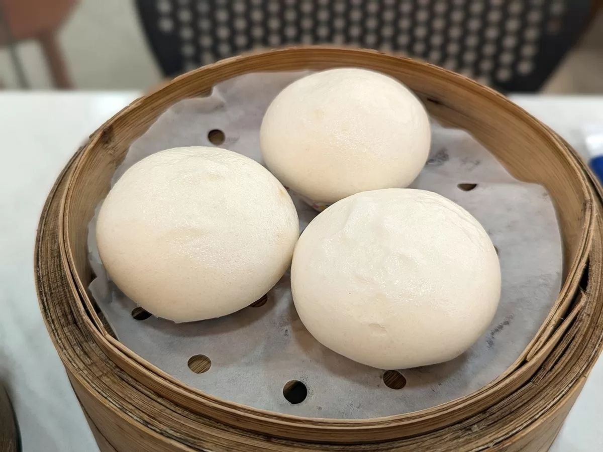 dim sum place - salted egg bao