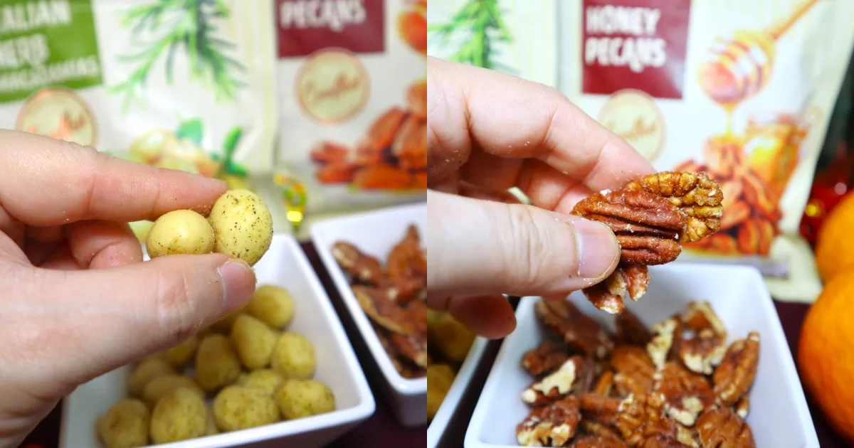 fairprice snacks - nuts closeup