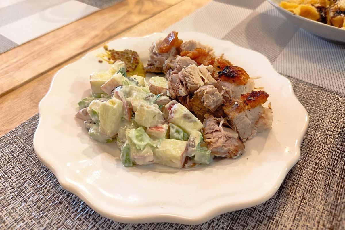 42 Pasta - Roast Pork with Waldorf Salad