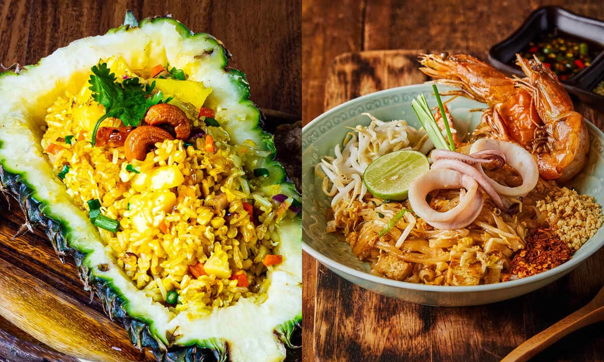 Bhai Jim Jum - Pineapple fried rice & Pad thai