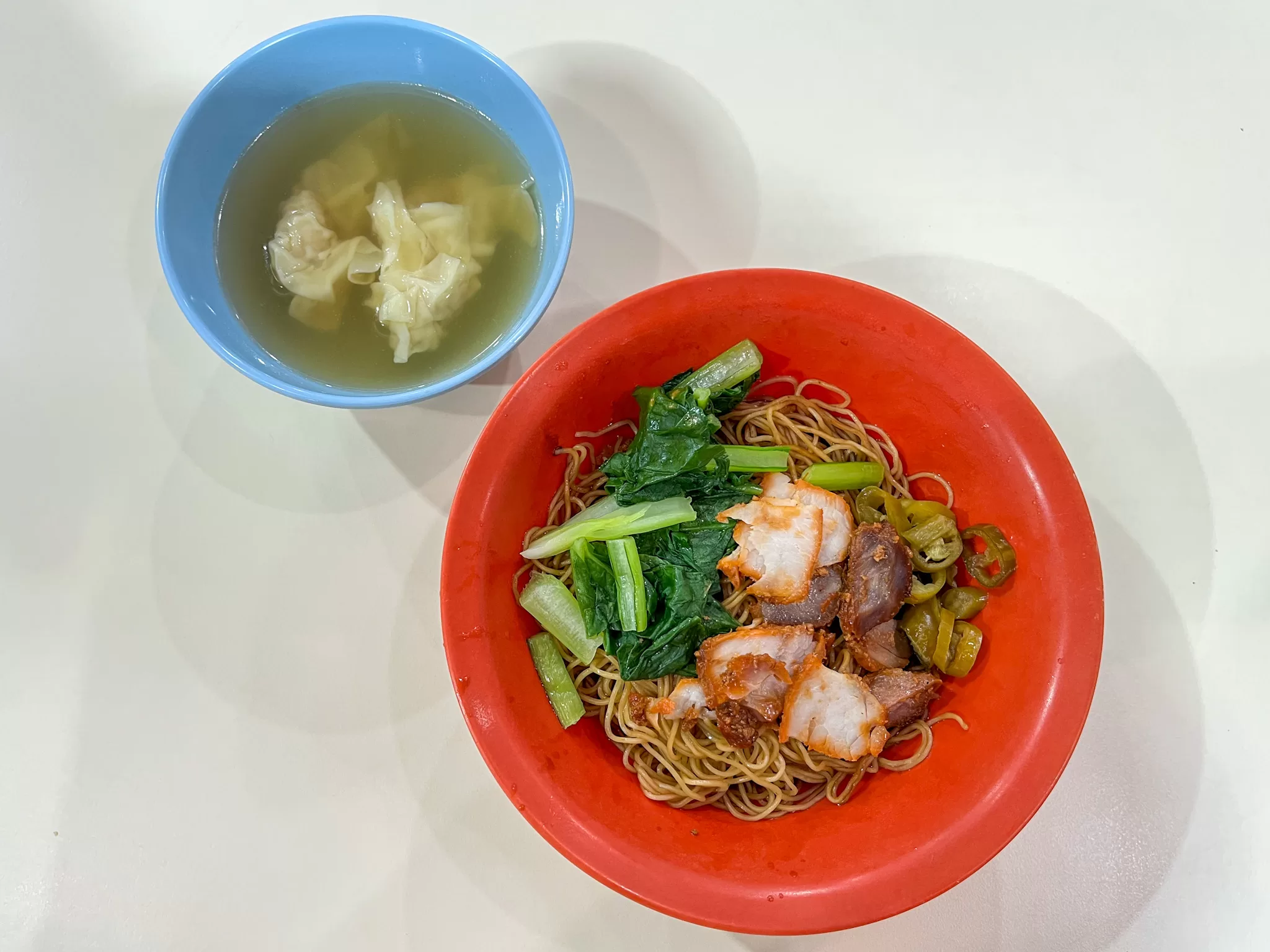 yap kee wanton egg noodles - wanton mee