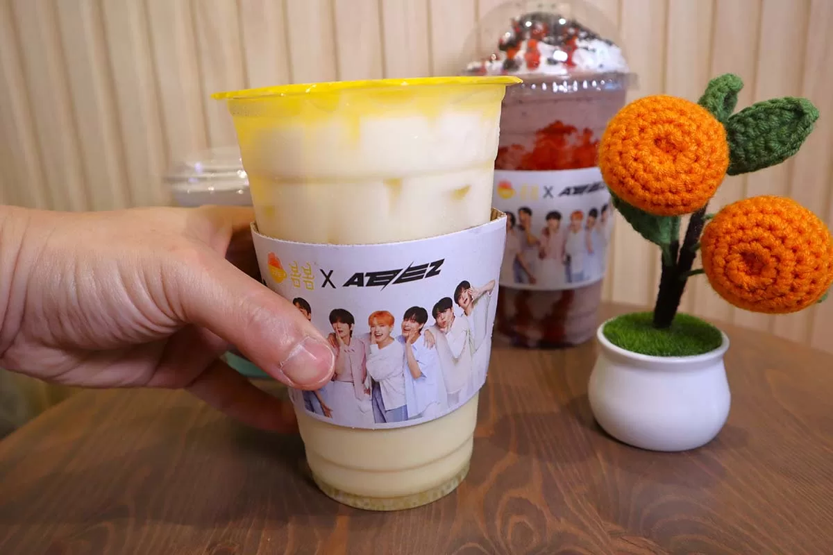 Cafe BomBom - sweet potato latte