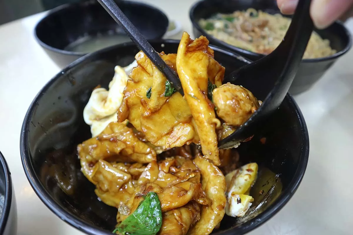 golden chef - mee hoon kueh closeup