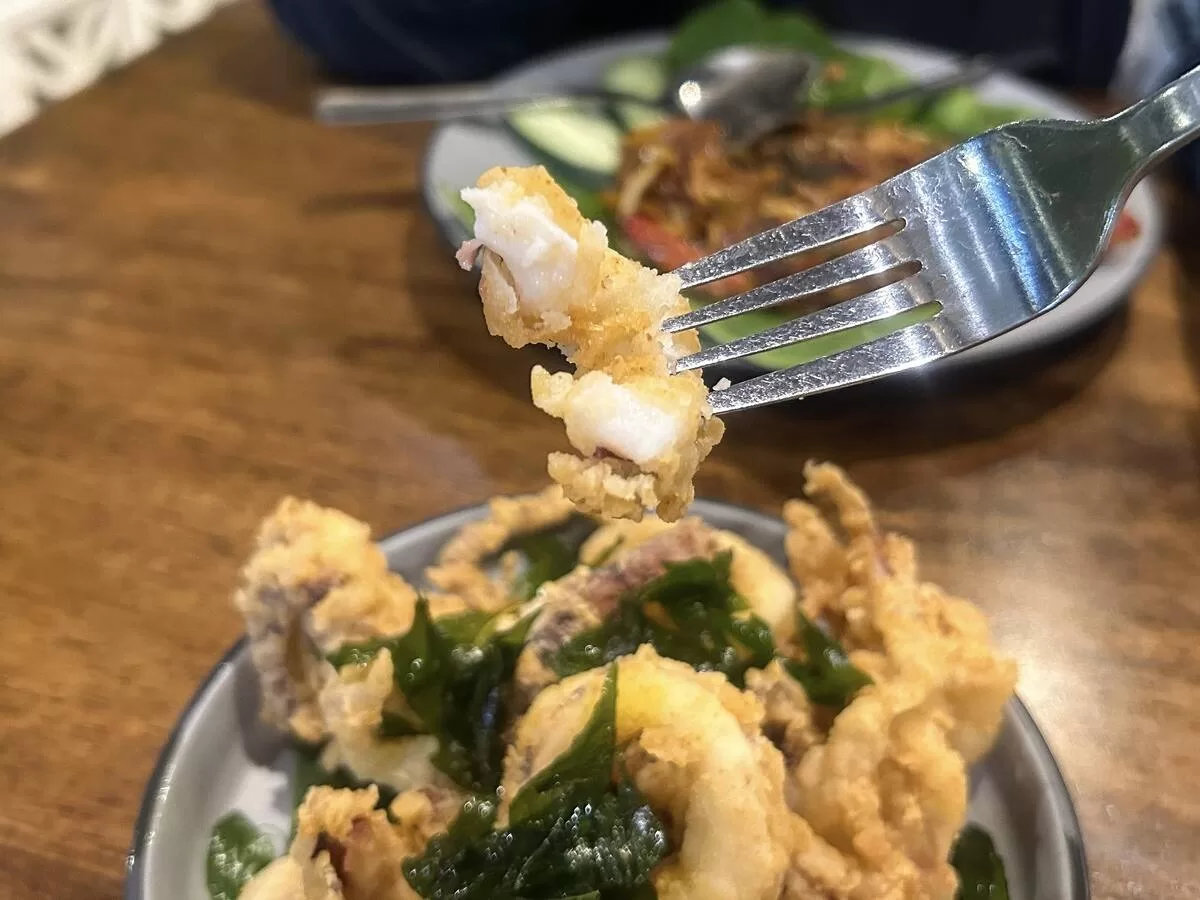 Nasi Lemak Serunai - Squid piece