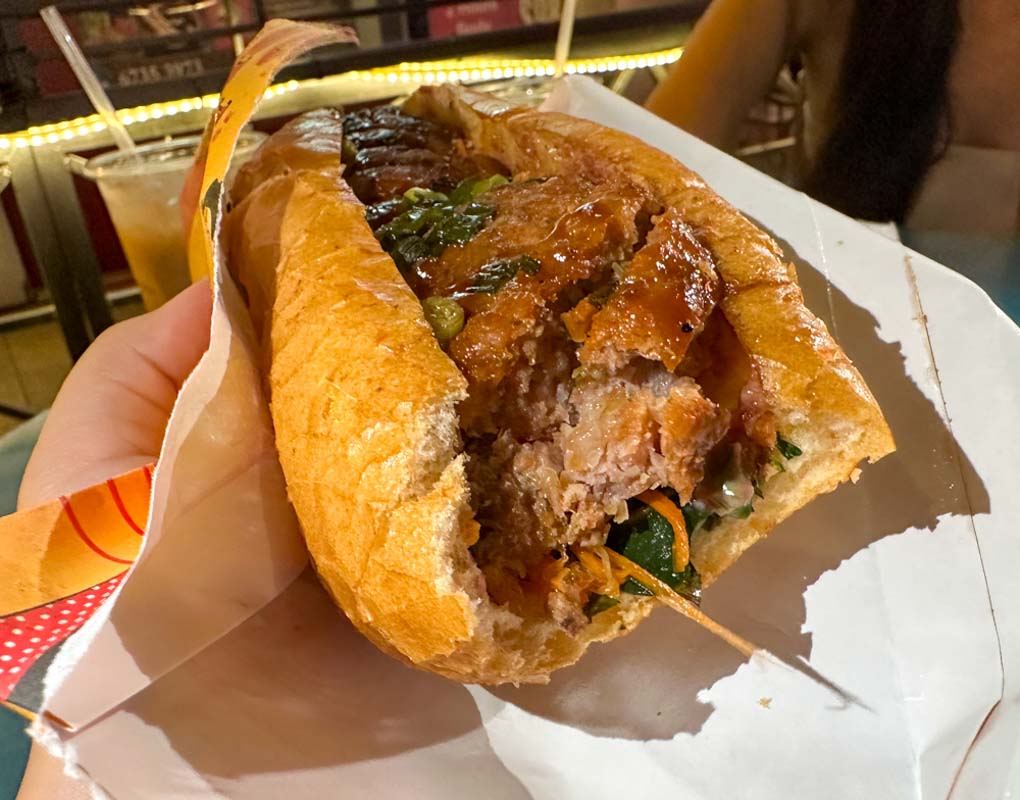 miss saigon - banh mi egg meat inside