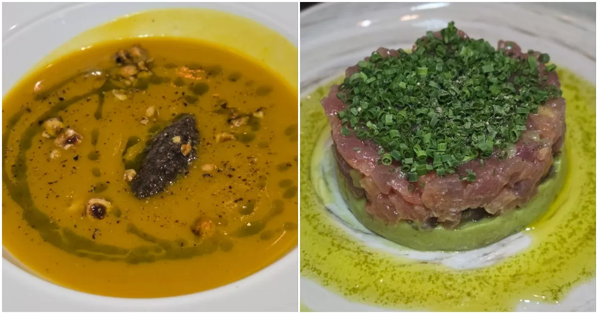 amo - soup and tuna tartare