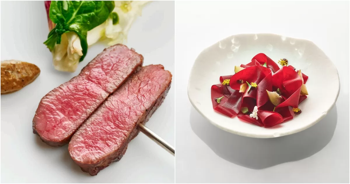 araya - lamb and beetroot dishes