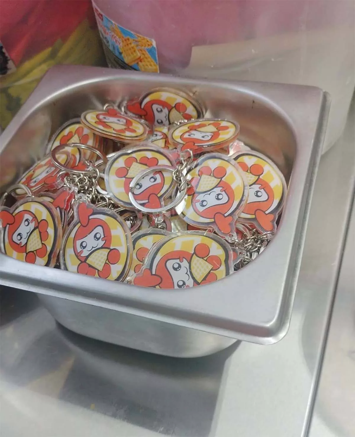 big dot chicken keychain big dot chicken keychain