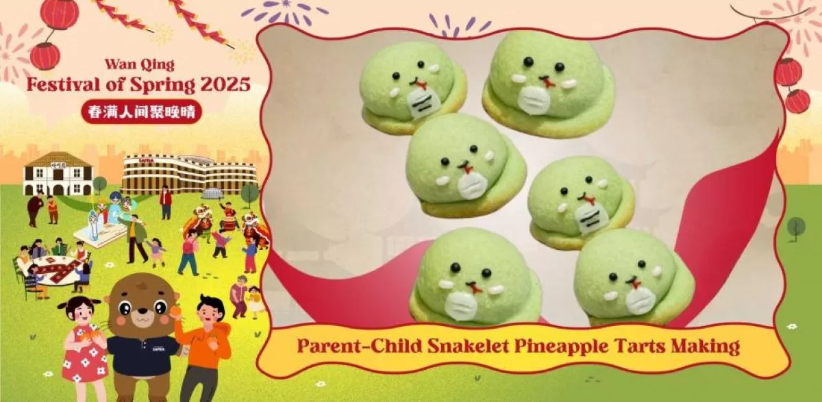 wan qing festival of spring 2025 - snakelet pineapple tart workshop