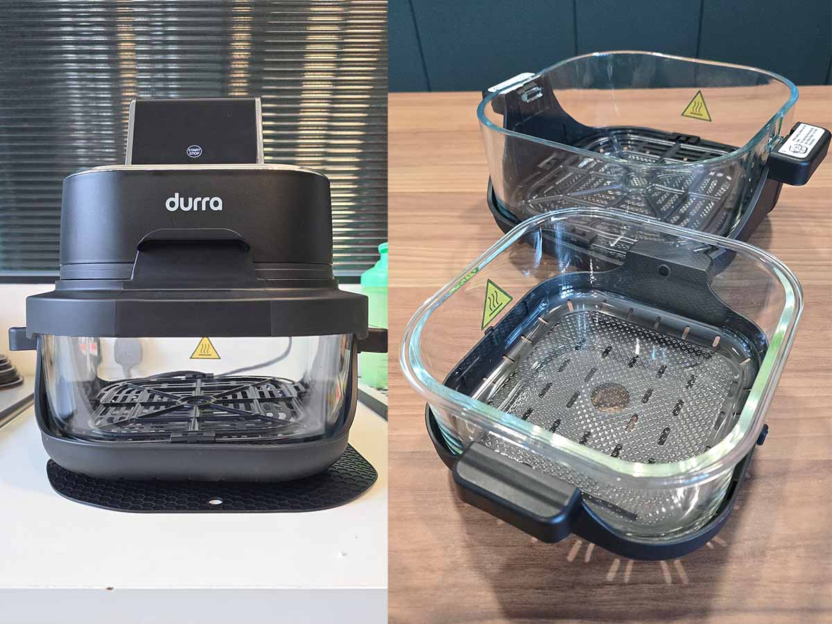 Durra CrispGo - assembled and dual bowls