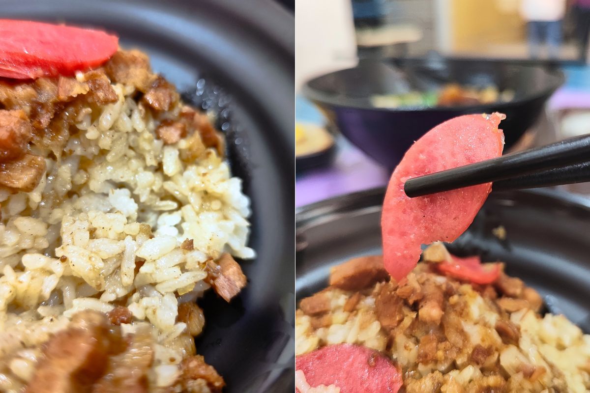 HOJA Taiwanese Cuisine - rice, sausage