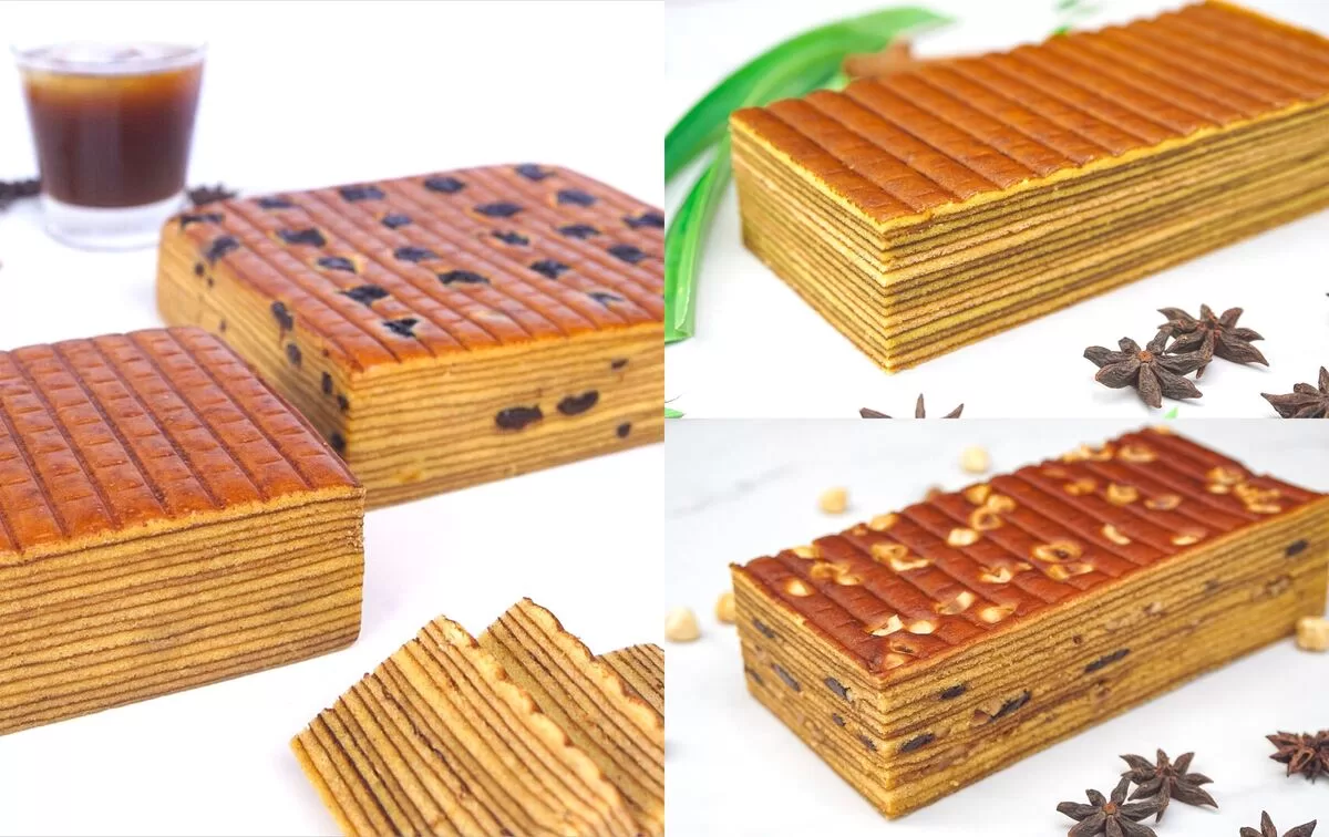 THE LAPISERIE - Prune, pandan & hazelnut lapis