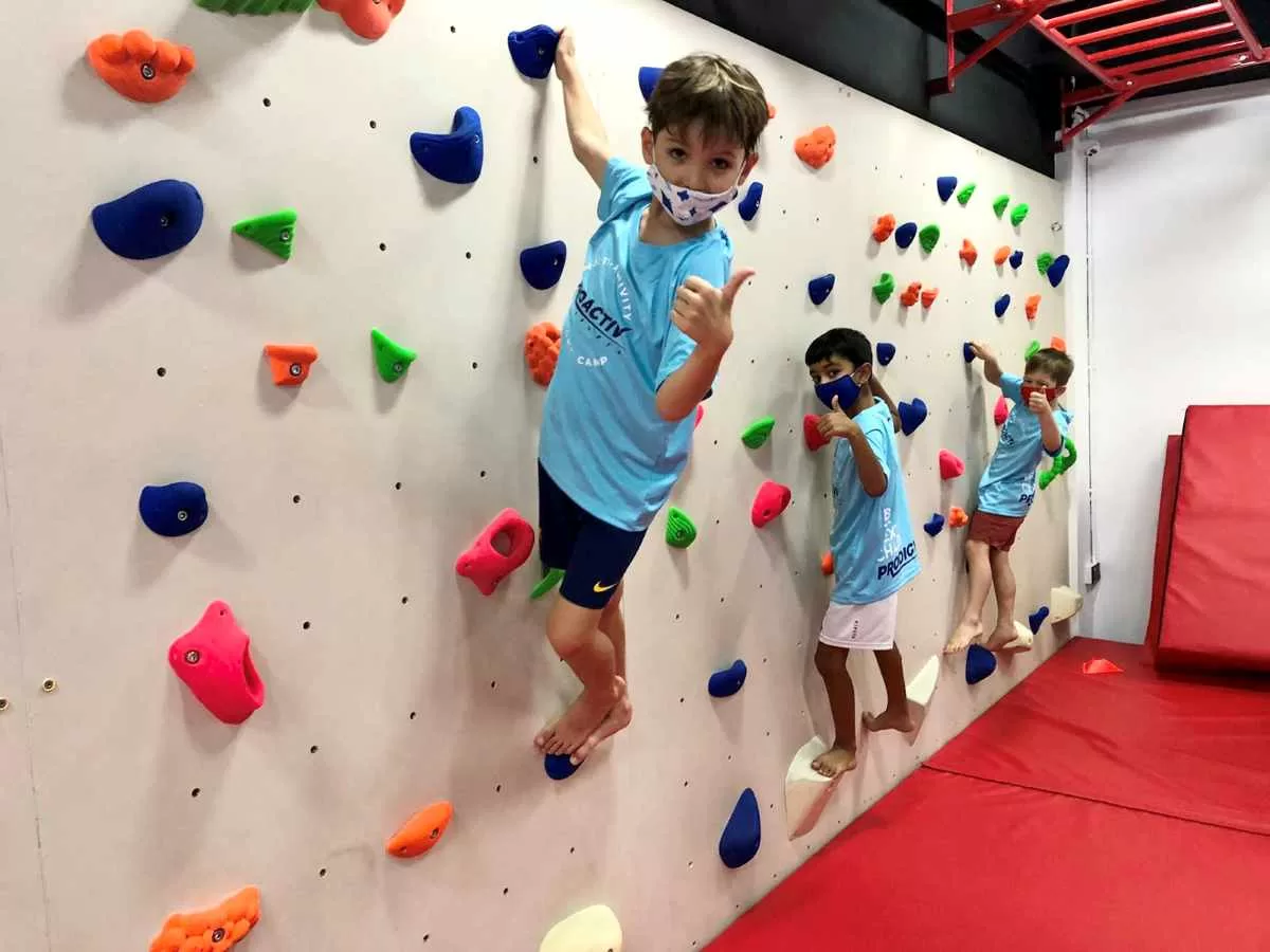march holiday camp in singapore - kids climbing wall march holiday camp in singapore - kids climbing wall