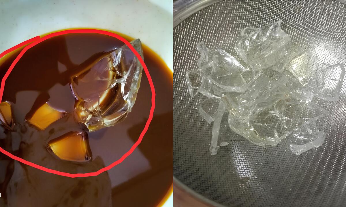 Glass Shards Iced Coffee - Glass shards