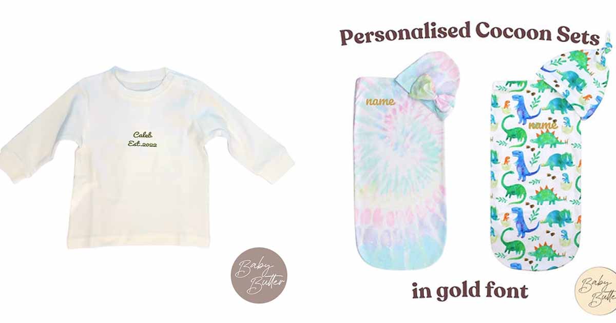 baby clothes - baby butter Baby Shop - Baby Butter Customised T-Shirt & Cocoon Sets