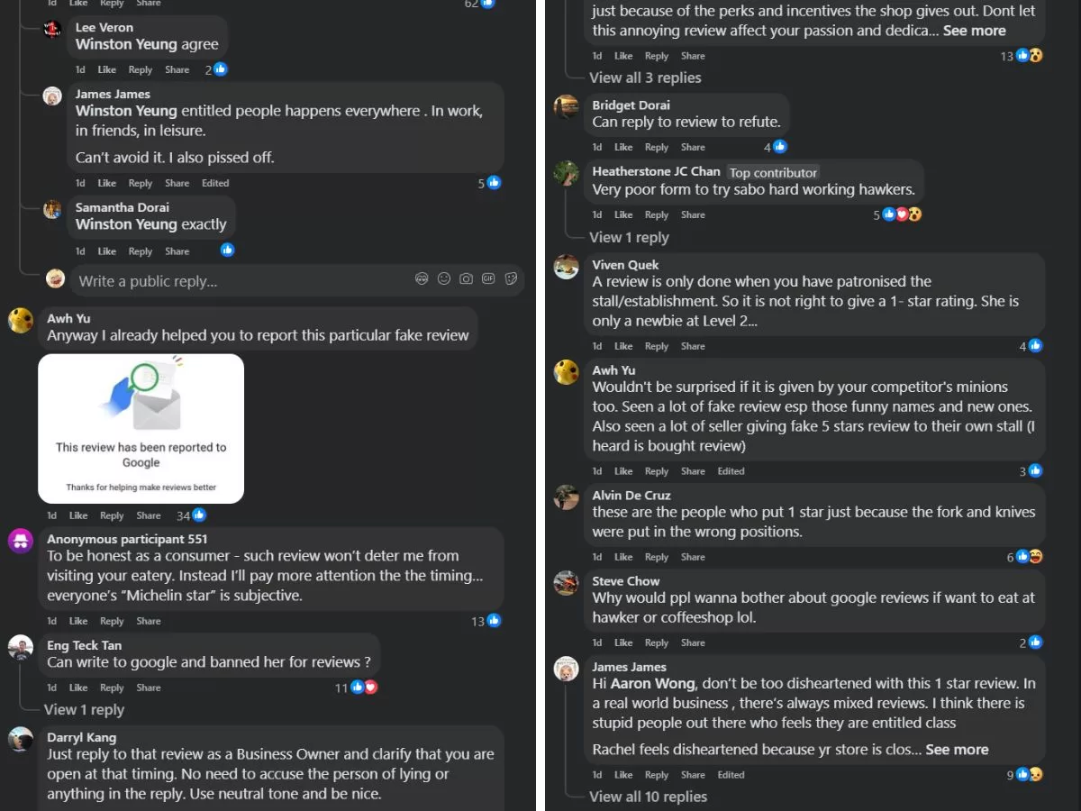 1-star review - comments