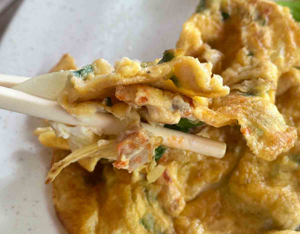 sin hoi sai - foo yong egg closeup