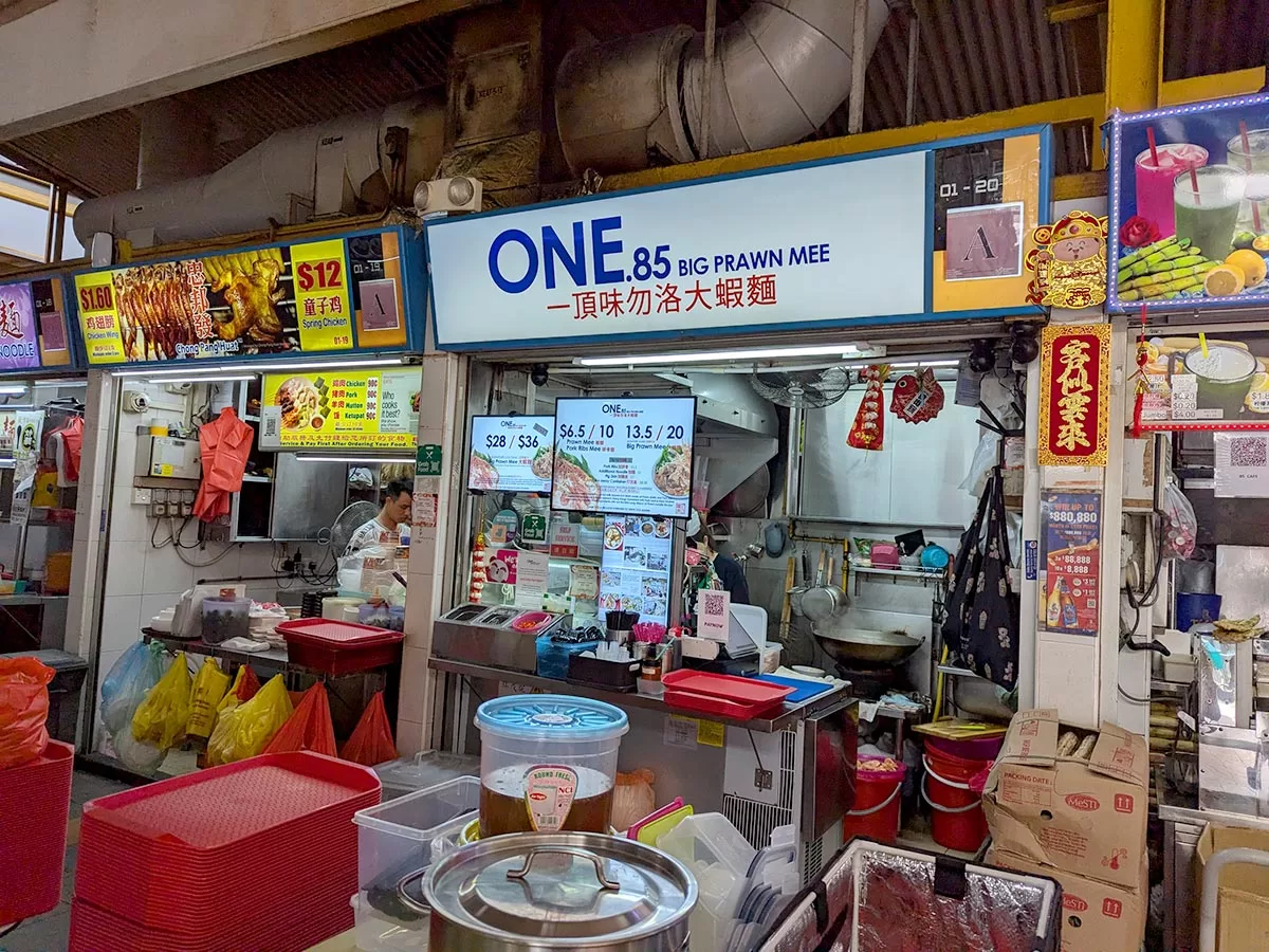 stall One.85 Big Prawn Mee -stall