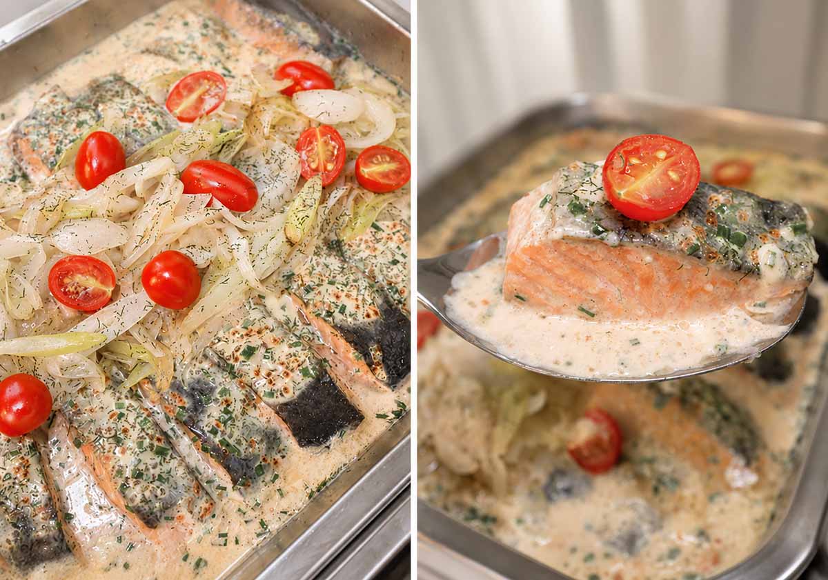 wedding caterers - salmon