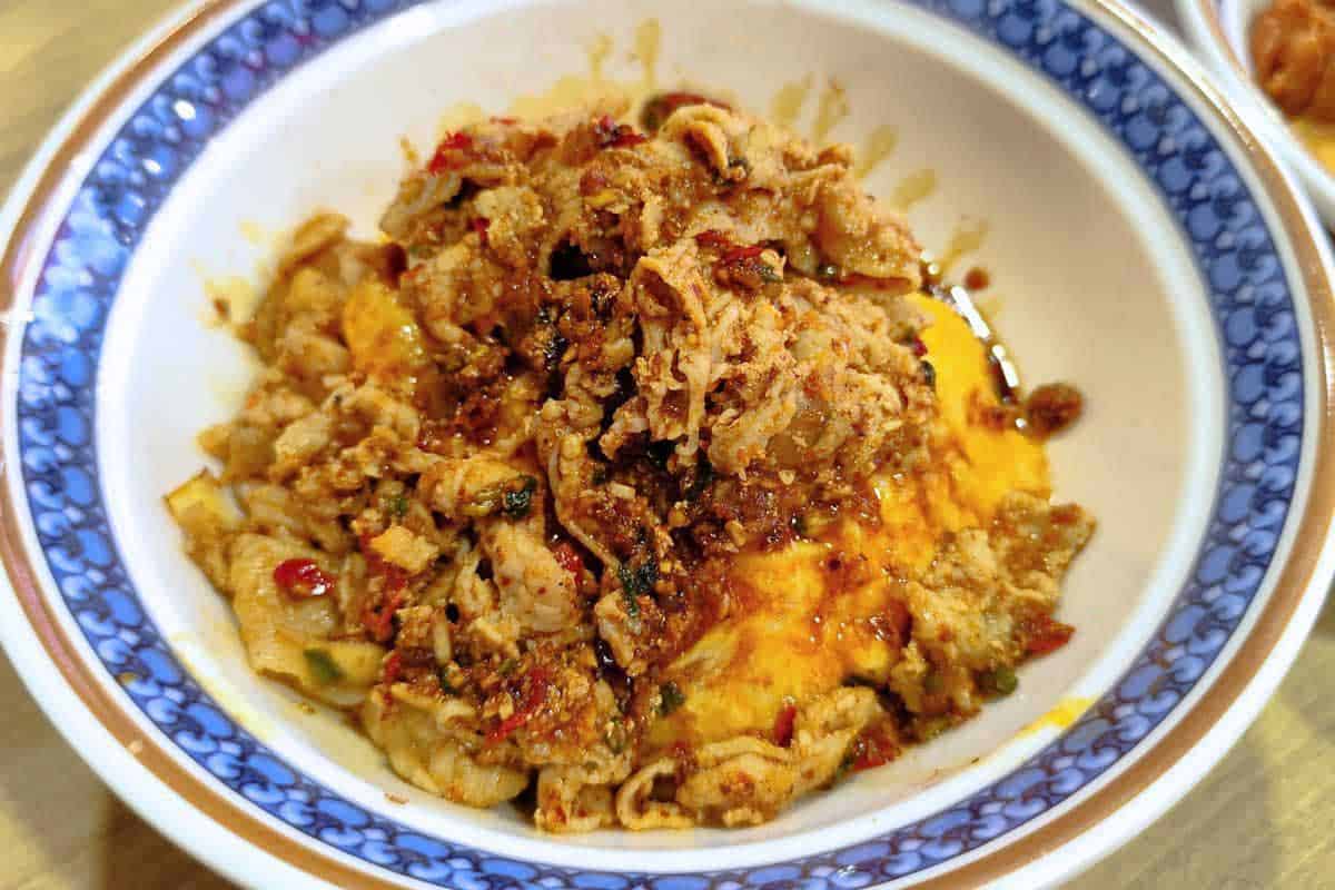 Egg Talk - Spicy Pork Scramble Egg Rice