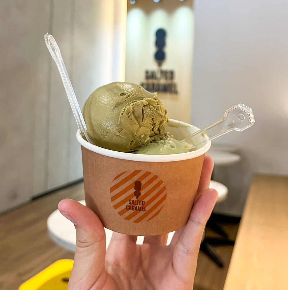 salted caramel - double scoop