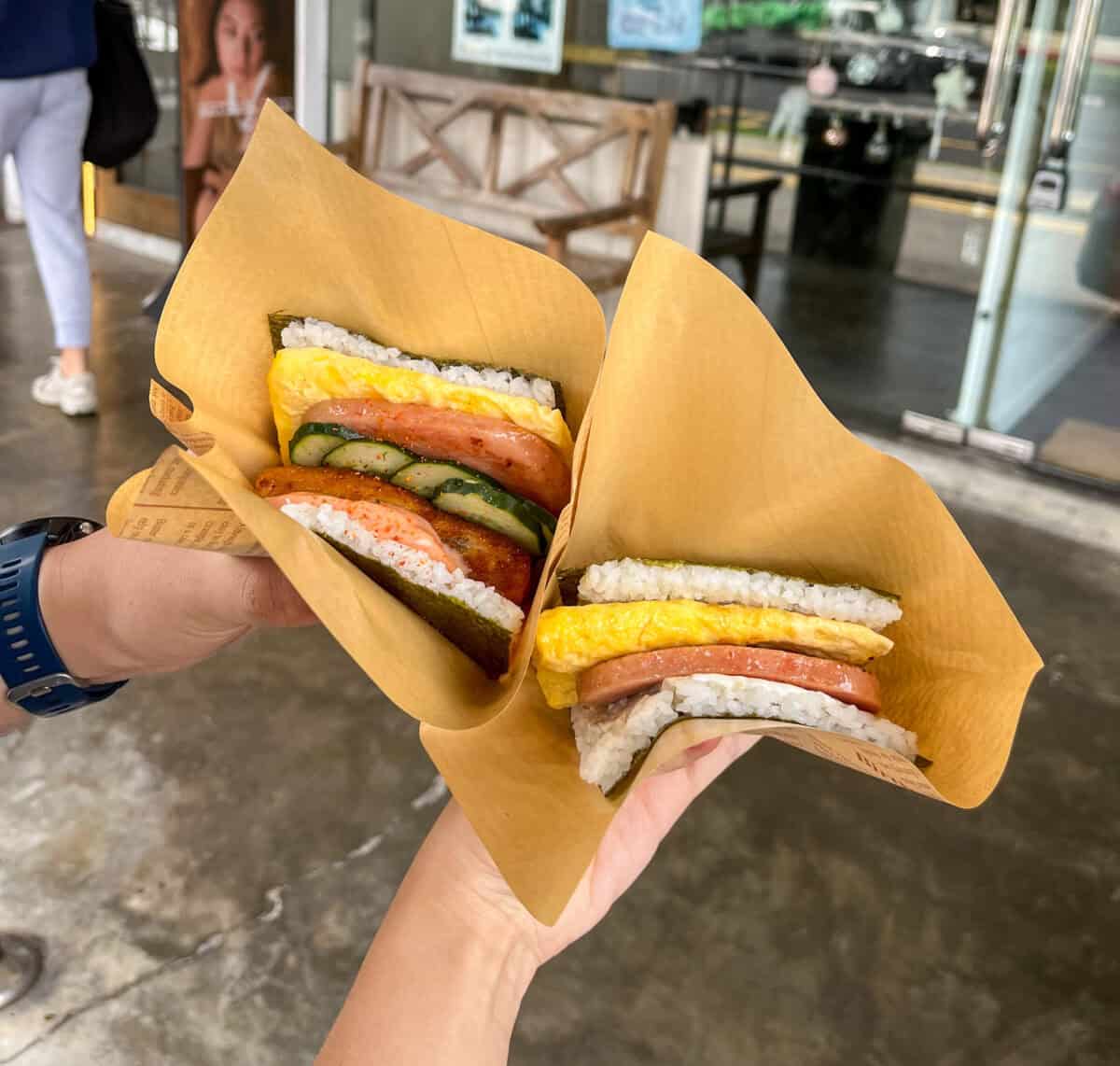 mr onigiri - spam onigiri & otah onigiri