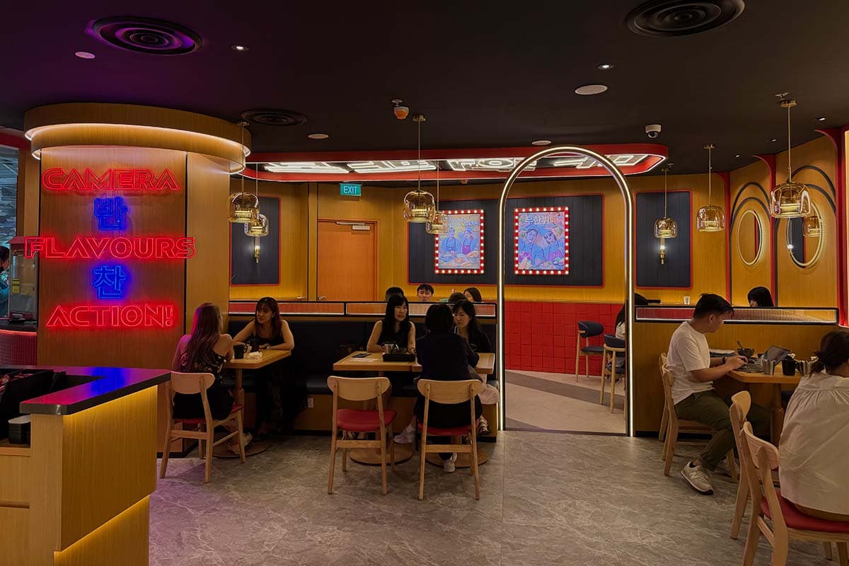 Korea Culture opening - interior of restaurant