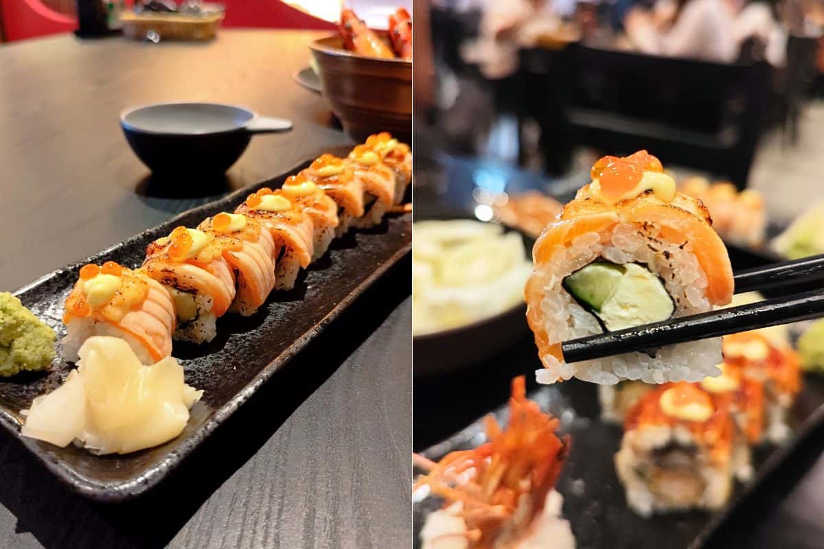 Kokoro Izakaya - Aburi Mentai Salmon & Cheese Maki Kokoro Izakaya - Aburi Mentai Salmon & Cheese Maki