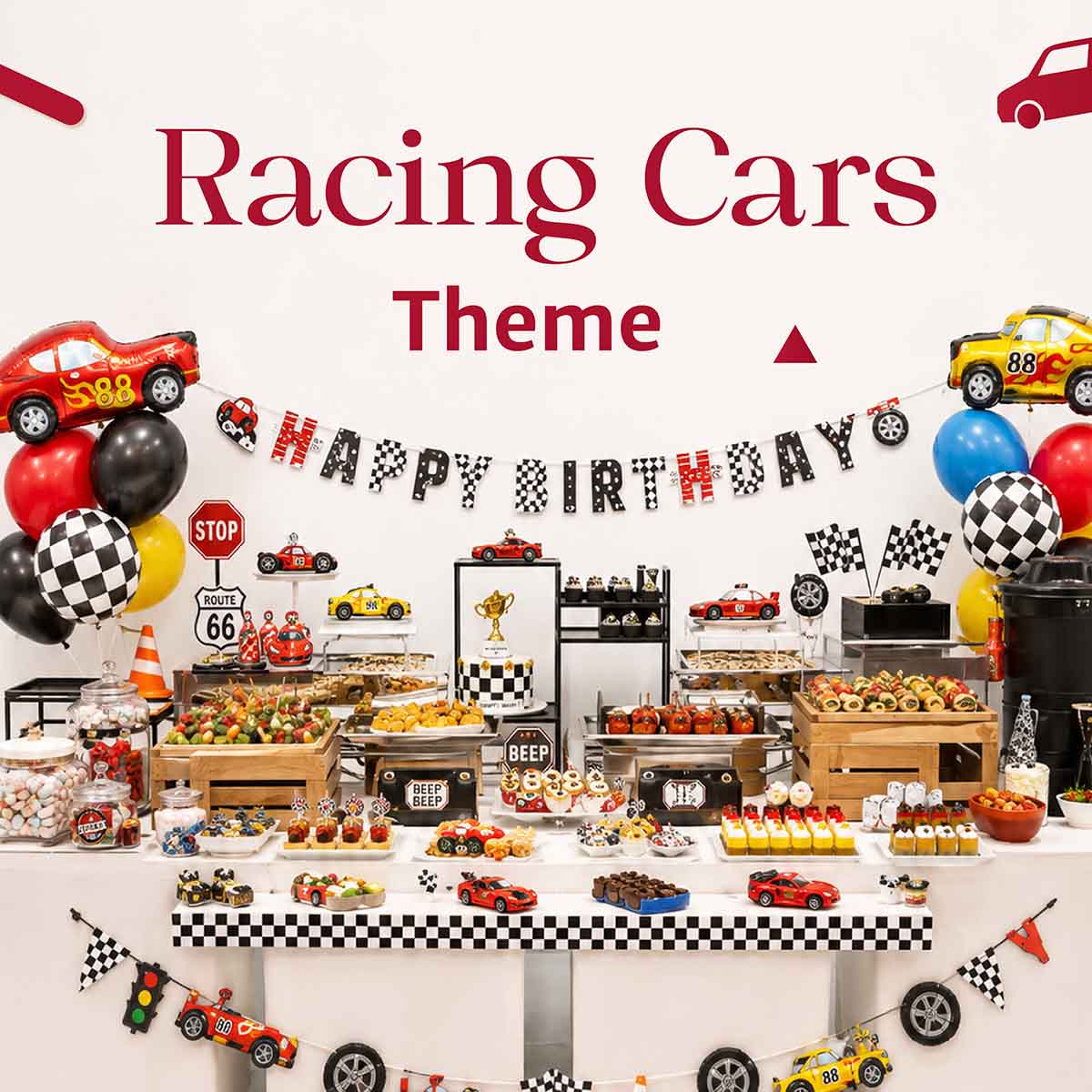baby full month - bellygood racing cars theme