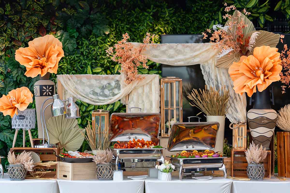 wedding caterers - rasel wedding buffet