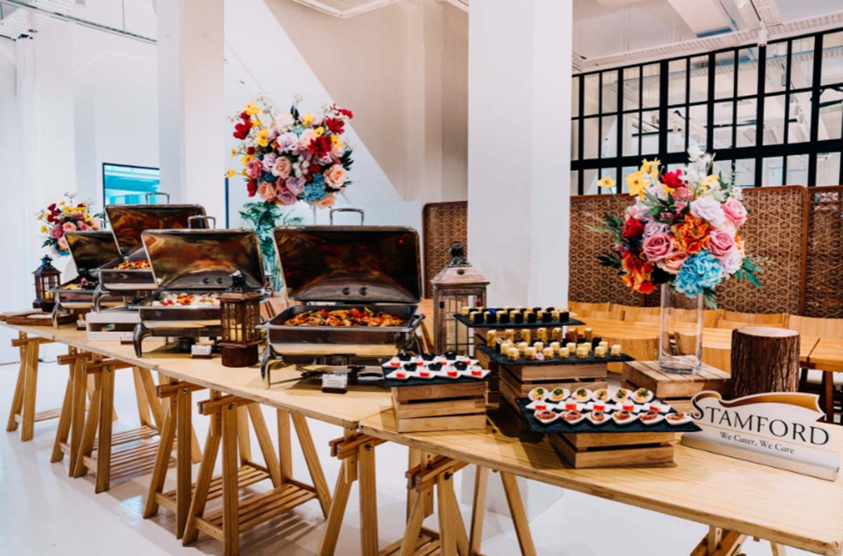 wedding caterers - stamford buffet setup