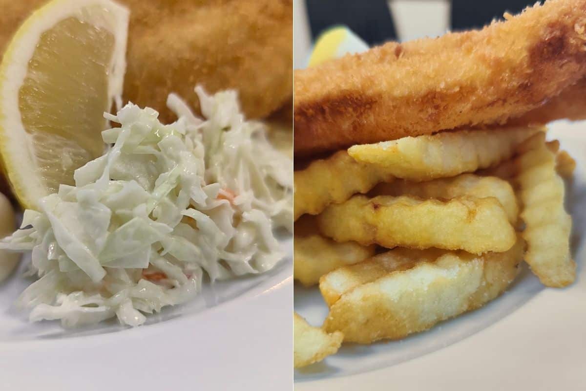 THIS CAFE @ 326 - coleslaw, fries