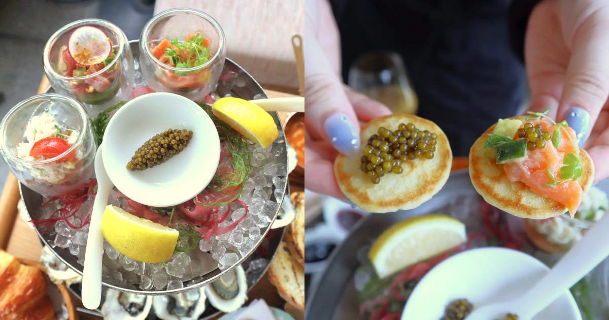 Marina bay sands - blinis w caviar