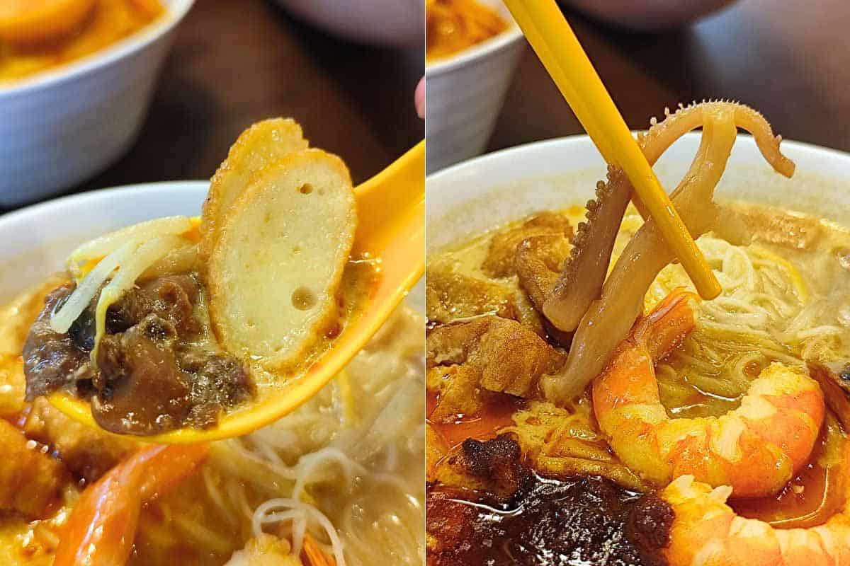 Island Cafe - noodle ingredients
