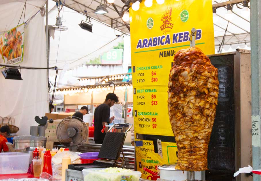 Bedok Pasar Malam - Arabica Kebab storefront Bedok Pasar Malam - Arabica Kebab storefront