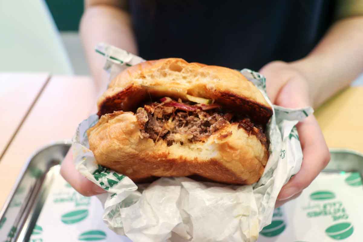 one fattened calf - eaten burger