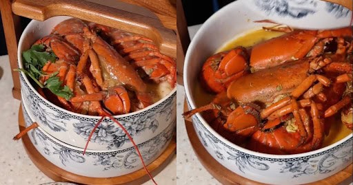 lobsterfest - white pepper lobster in tingkat