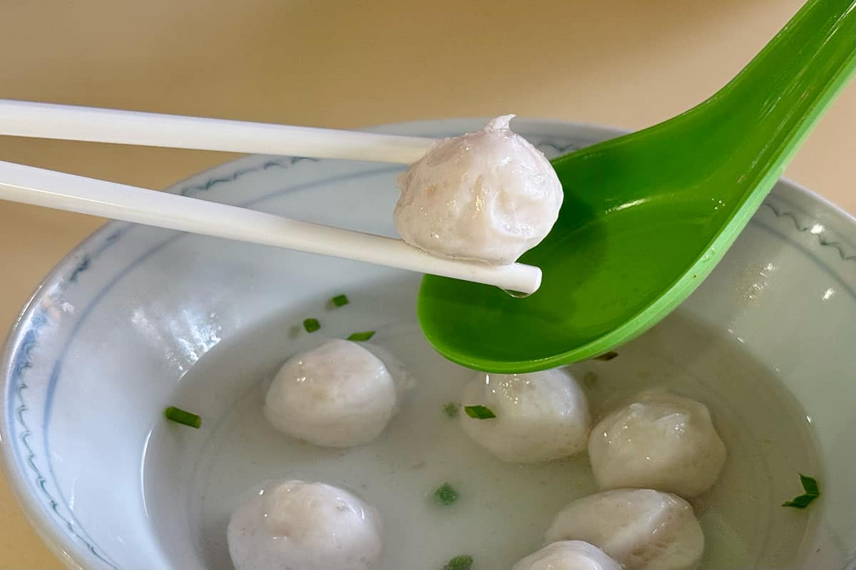 hong yong - fishball close up
