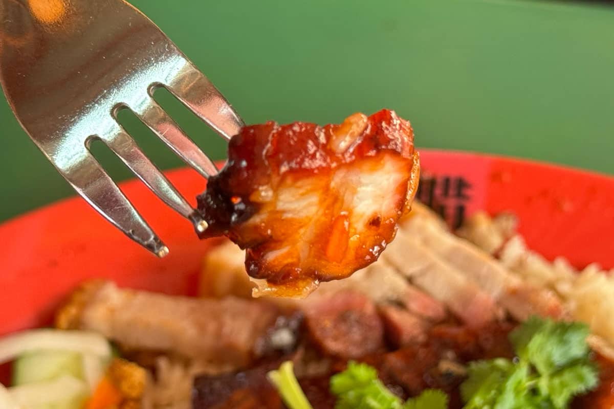 maxwell roast meat showdown - ah zhong char siew