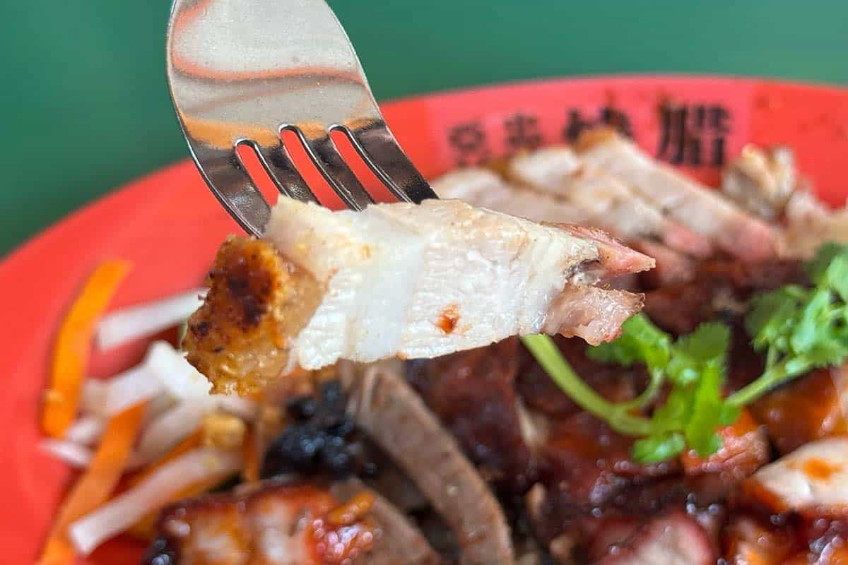 maxwell roast meat showdown - ah zhong roast pork
